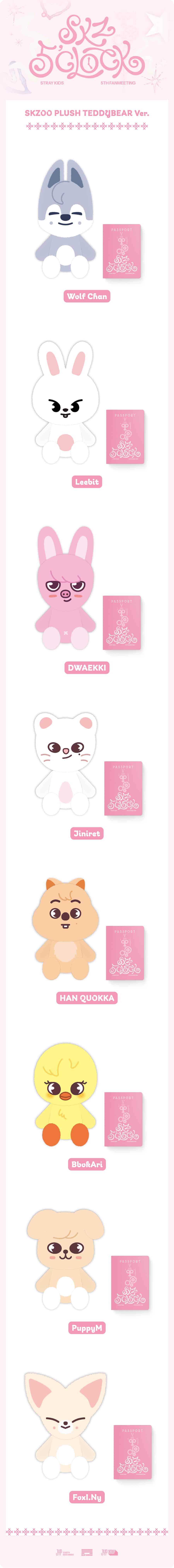 Stray Kids [SKZOO 5'CLOCK] (PLUSH TEDDYBEAR ver.) – K-UP!