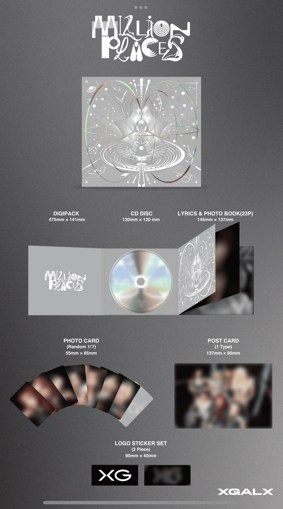 XG [MILLION PLACES] (FIRST-PRESS)