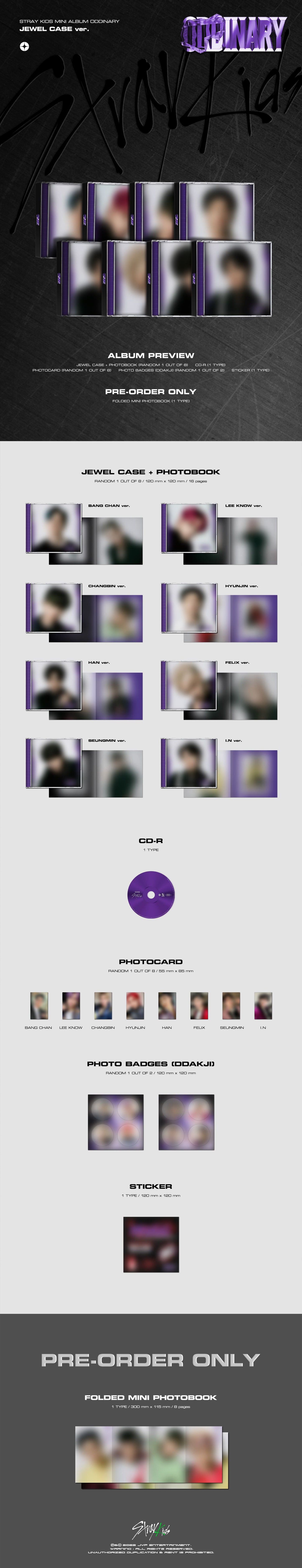 Stray Kids [ODDINARY] (JEWEL CASE)