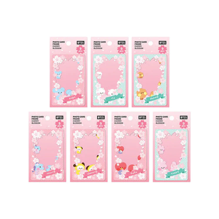 [BT21] Minini Cherry Blossom Photocard Frame