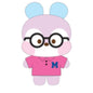 [BT21] PLUSH KEYRING GLASSES