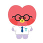 [BT21] PLUSH KEYRING GLASSES