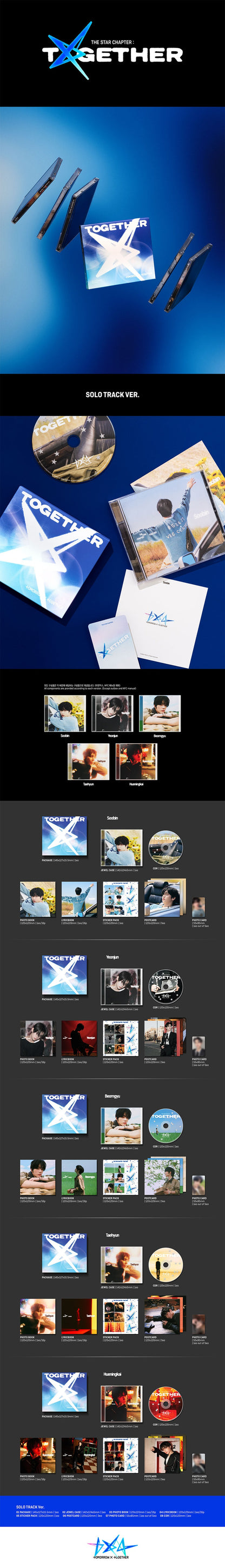 (PRE-ORDER) TXT [The Star Chapter : TOGETHER] (Solo Track Ver.)