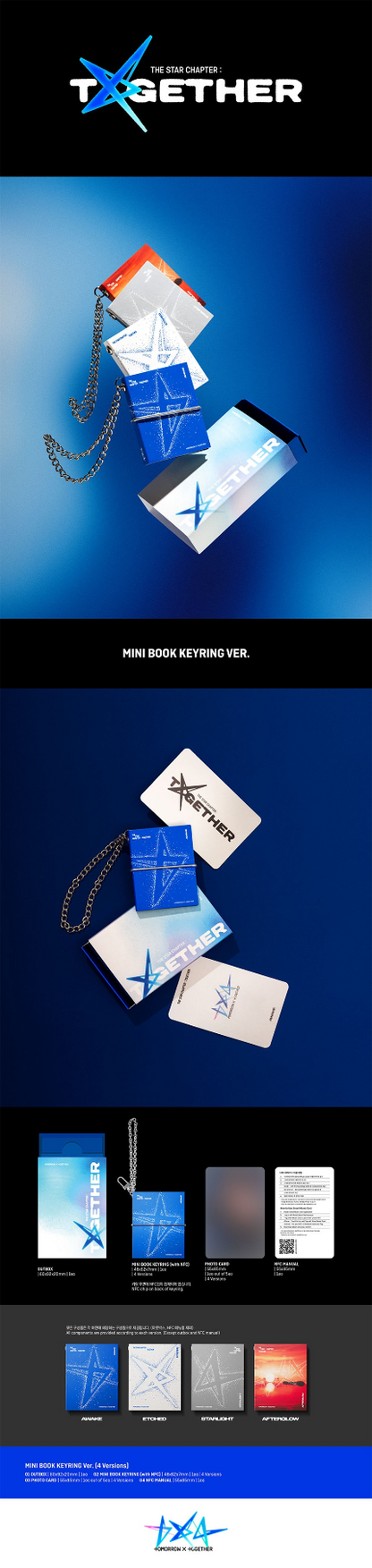 (PRE-ORDER) TXT [The Star Chapter :TOGETHER] (Mini Book Keyring Ver.)