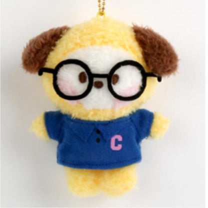 [BT21] PLUSH KEYRING GLASSES