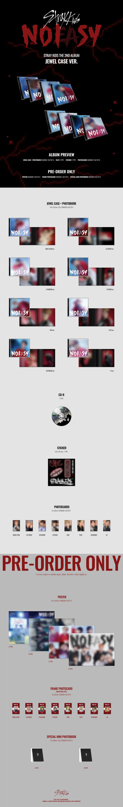 Stray Kids [NOEASY] (Jewel Case Ver.)