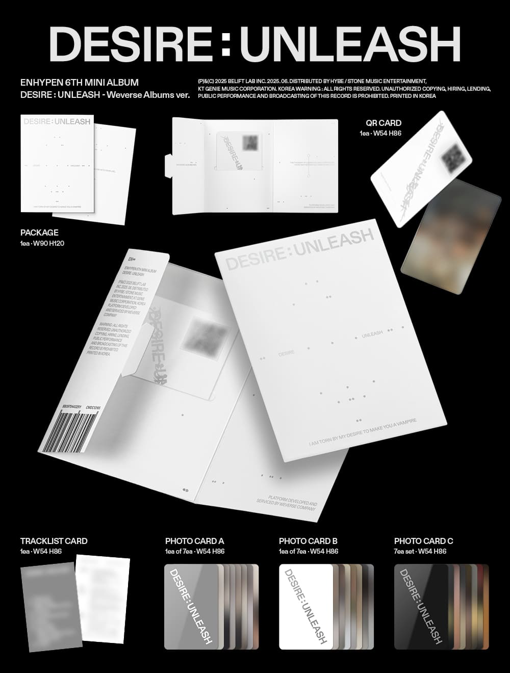 ENHYPEN [DESIRE : UNLEASH] (Weverse Albums Ver.)