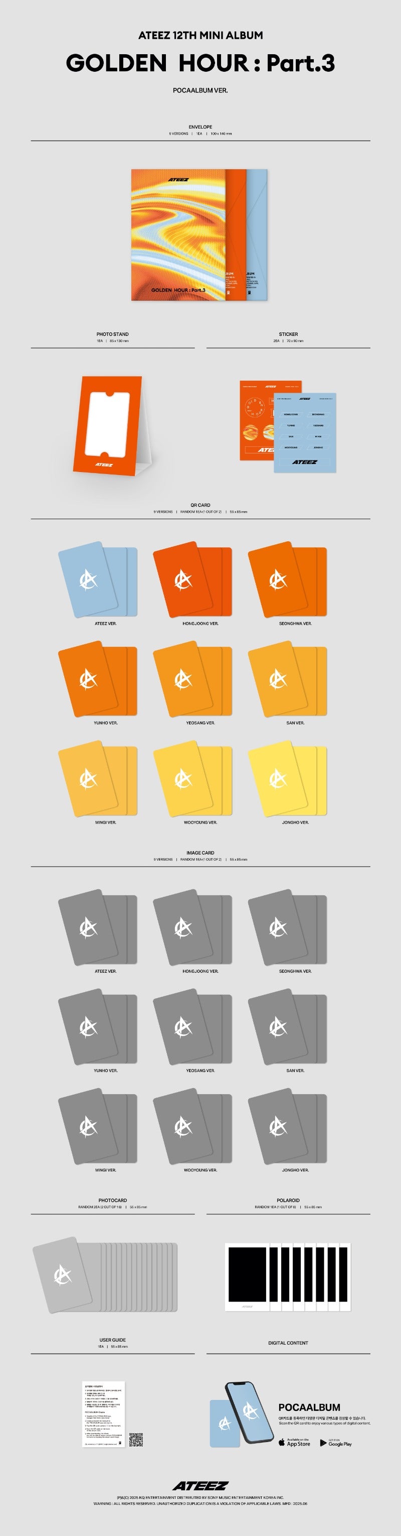 ATEEZ [GOLDEN HOUR : Part.3] (POCAALBUM VER.)