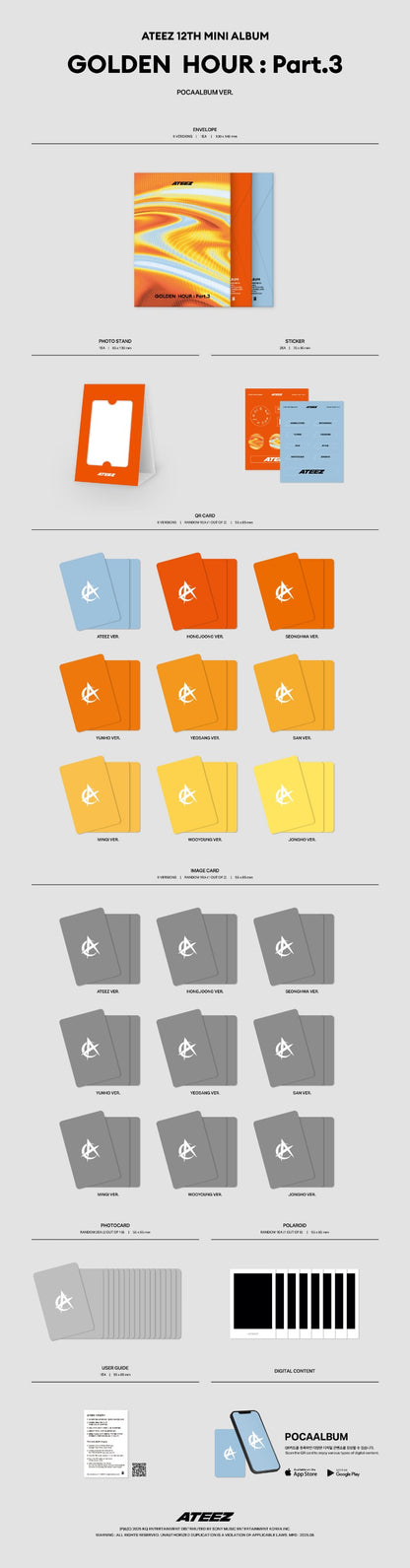 ATEEZ [GOLDEN HOUR : Part.3] (POCAALBUM VER.)