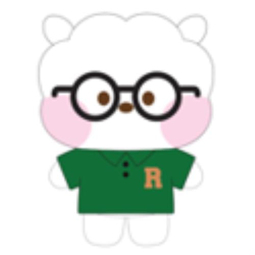 [BT21] PLUSH KEYRING GLASSES