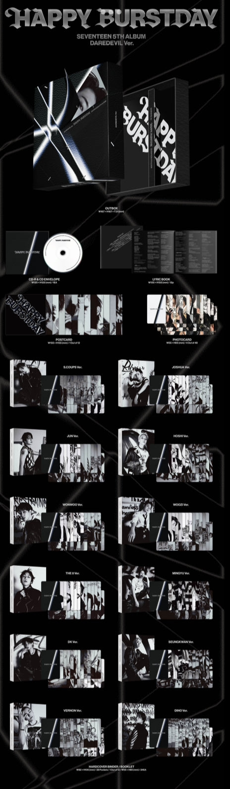 SEVENTEEN [HAPPY BURSTDAY] (DAREDEVIL Ver.)