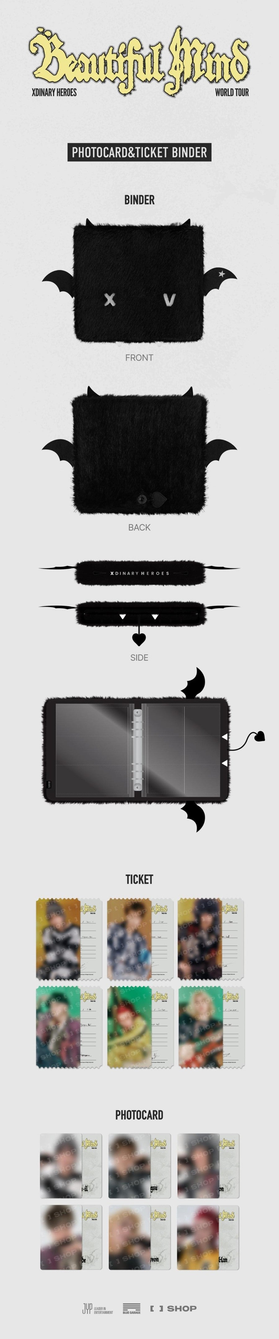 (PRE-ORDER) [Xdinary Heroes] Xdinary Monsters PHOTOCARD & TICKET BINDER Beautiful Mind