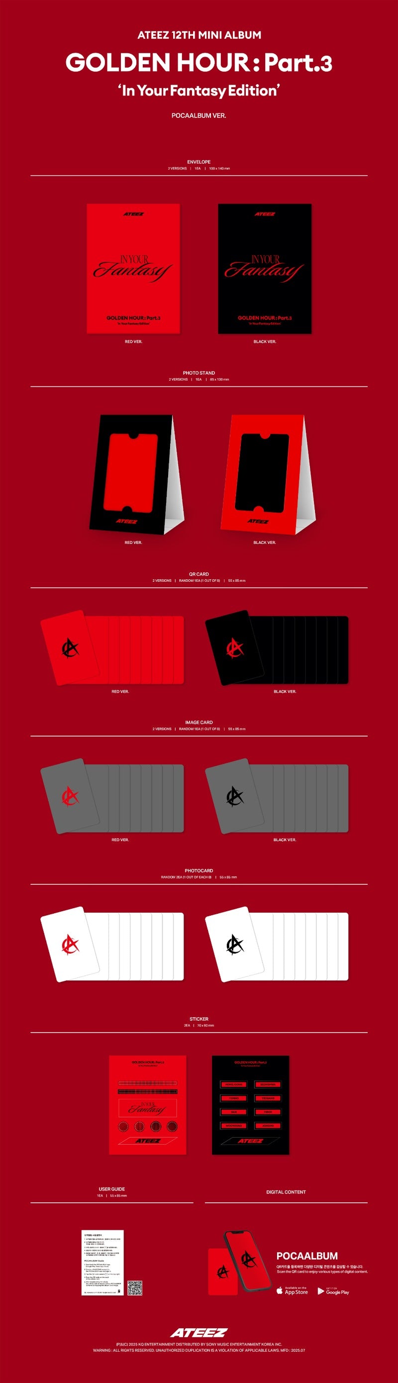 ATEEZ [GOLDEN HOUR : Part.3 'In Your Fantasy Edition'] (POCAALBUM)
