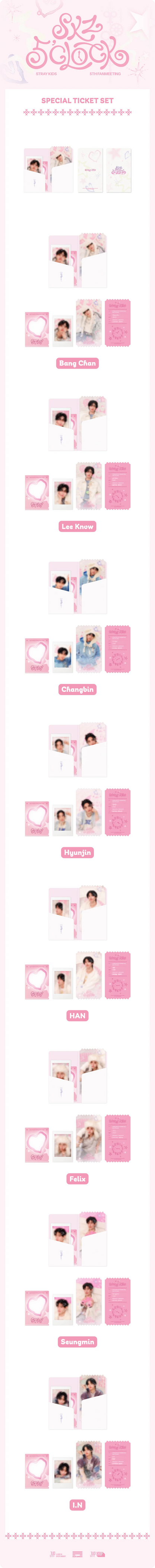Stray Kids [SKZ 5’CLOCK] Special Ticket Set