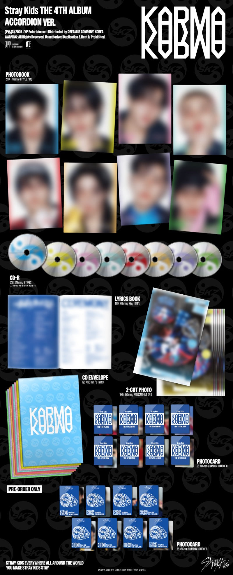 (PRE-ORDER) Stray Kids [KARMA] (ACCORDION Ver.)