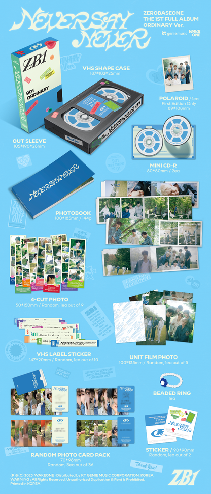 ZEROBASEONE [NEVER SAY NEVER] (PHOTOBOOK Ver.)