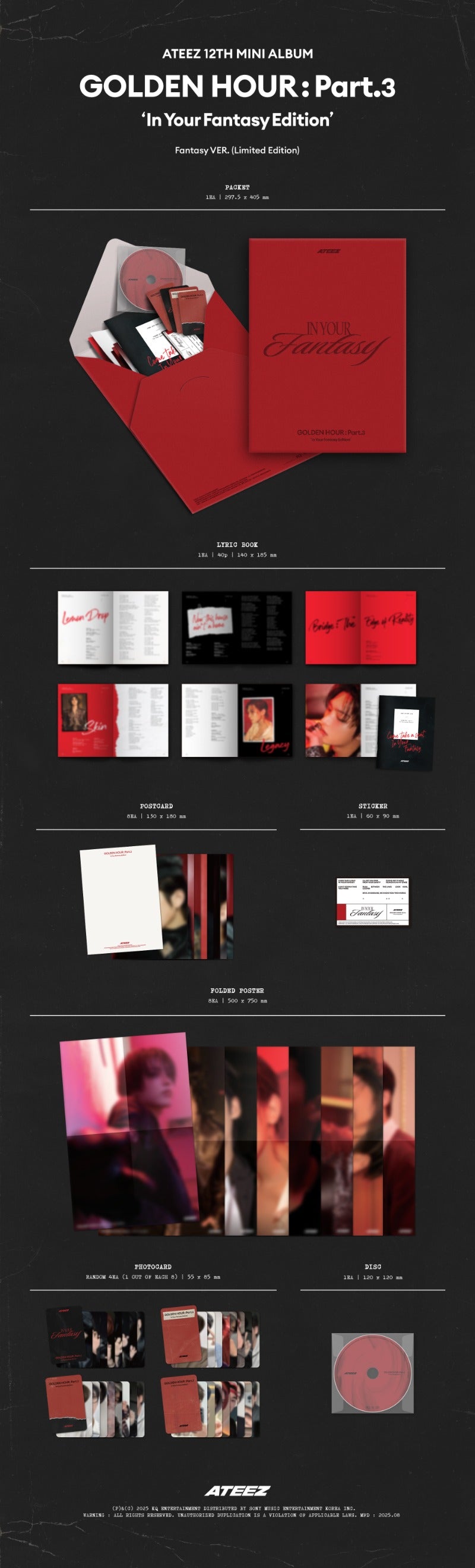 ATEEZ [GOLDEN HOUR : Part.3 'In Your Fantasy Edition' (Limited)]