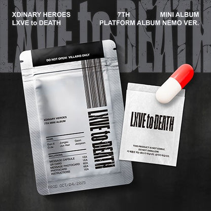 (PRE-ORDER) Xdinary Heroes [LXVE to DEATH] (PLATFORM ALBUM NEMO ver.)