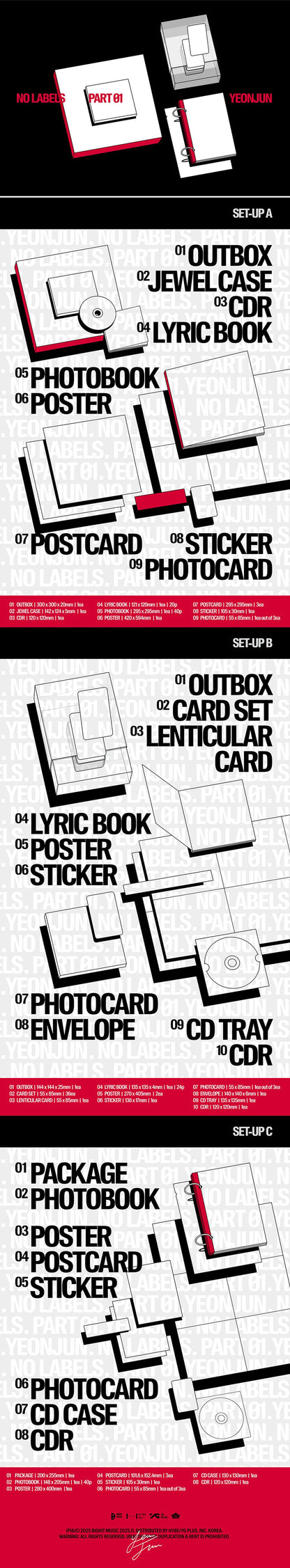 (PRE-ORDER) (TXT) YEONJUN [NO LABELS: PART 01] (WEVERSE POB)