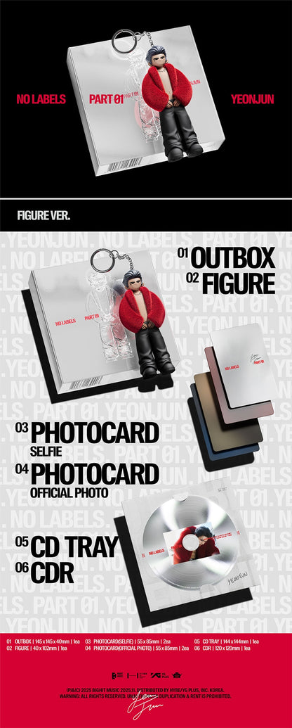 (PRE-ORDER) (TXT) YEONJUN [NO LABELS: PART 01] (Figure Ver.)