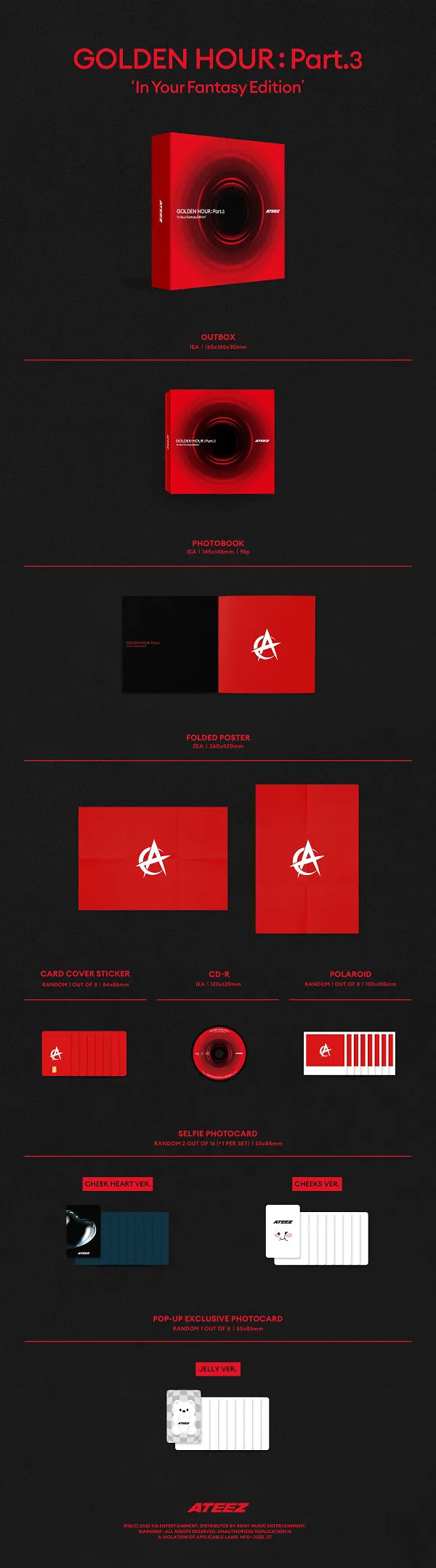 ATEEZ [GOLDEN HOUR : PART. 3 ‘IN YOUR FANTASY] (U.S ver.) HELLO82 [POP-UP EXCLUSIVE]