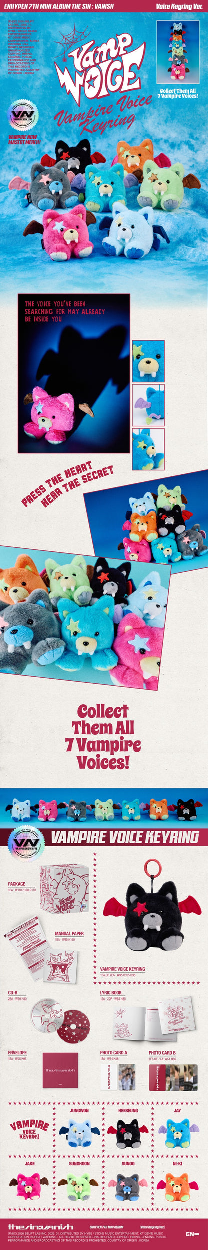 ENHYPEN [THE SIN : VANISH] (Voice Keyring Ver.)