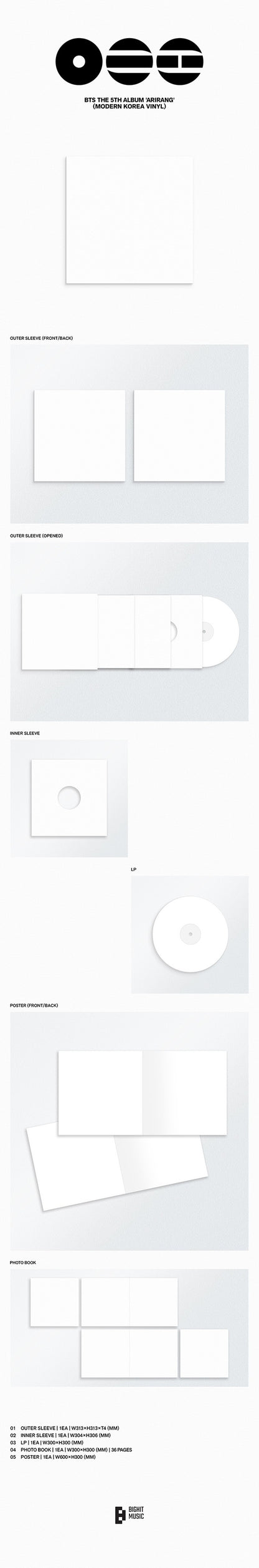 (PRE-ORDER) BTS [ARIRANG] (Modern Korea Vinyl Ver.)