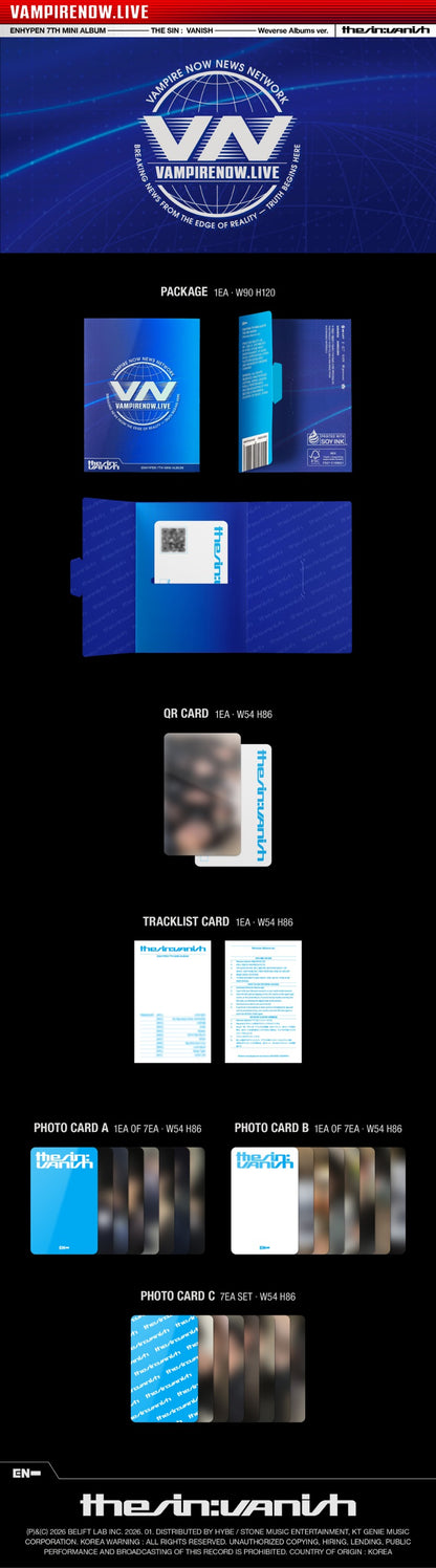 ENHYPEN [THE SIN : VANISH] (Weverse Albums ver.)