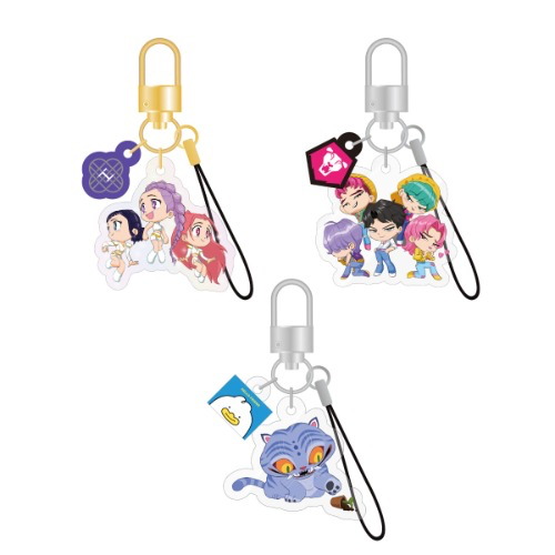 (PRE-ORDER) KPOP DEMON HUNTERS Official Light Stick KEYRING CHARM