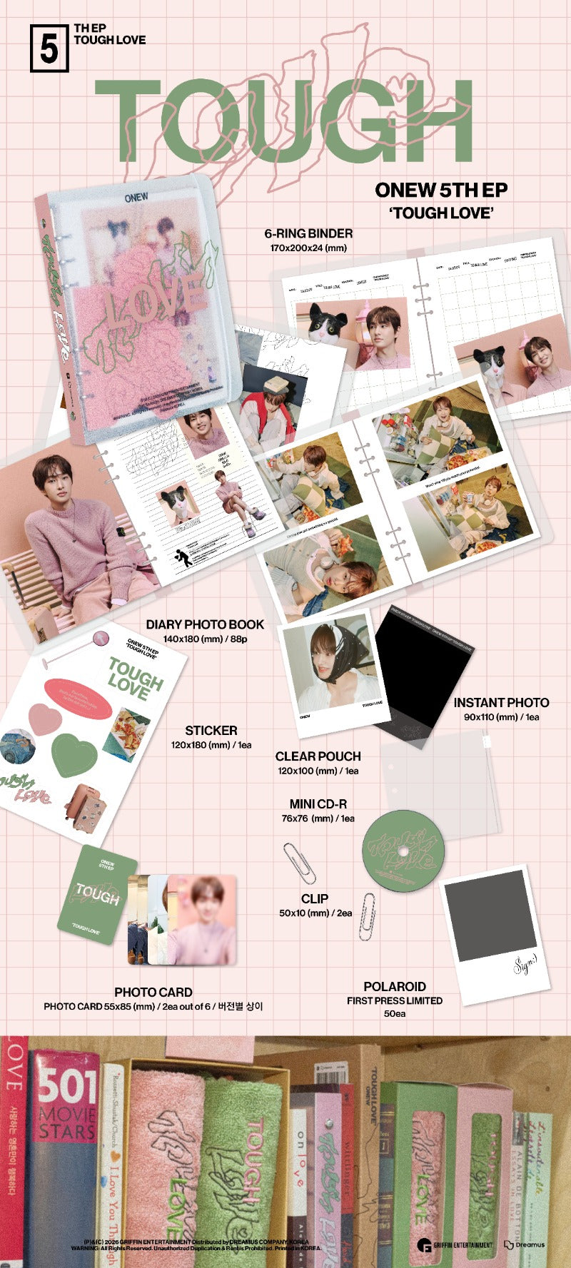 ONEW [TOUGH LOVE] (NOTE Ver.)