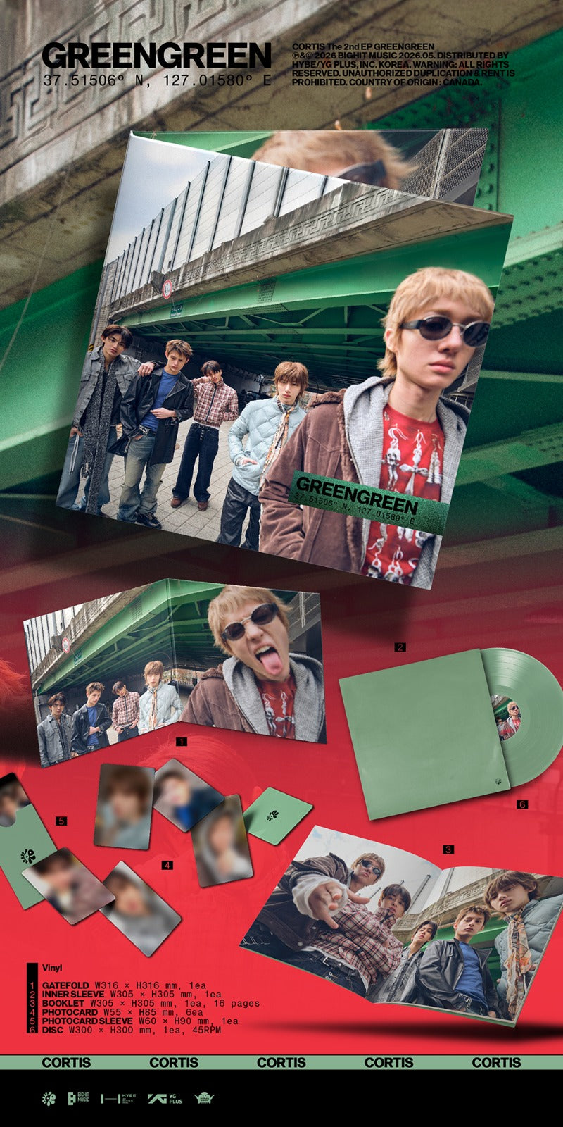 CORTIS [GREENGREEN] (Vinyl)