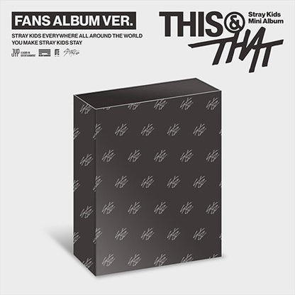 (PRE-ORDER) Stray Kids [THIS & THAT] (FANS ALBUM VER.)