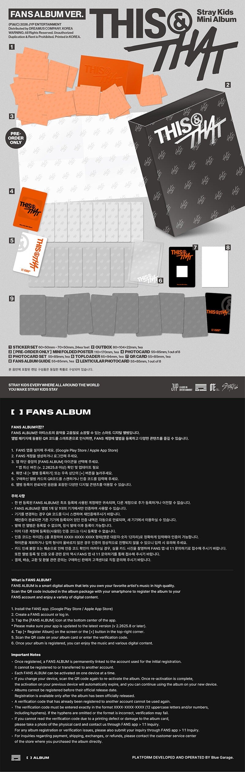 (PRE-ORDER) Stray Kids [THIS & THAT] (FANS ALBUM VER.)