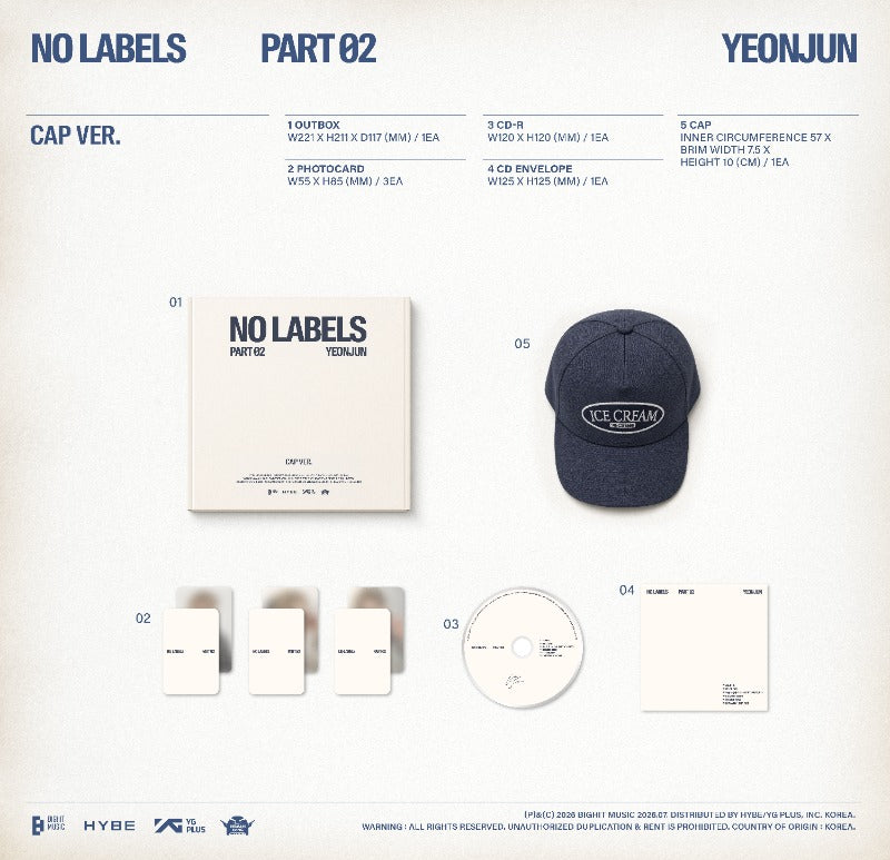 YEONJUN [NO LABELS: PART 02] (Cap Ver.)