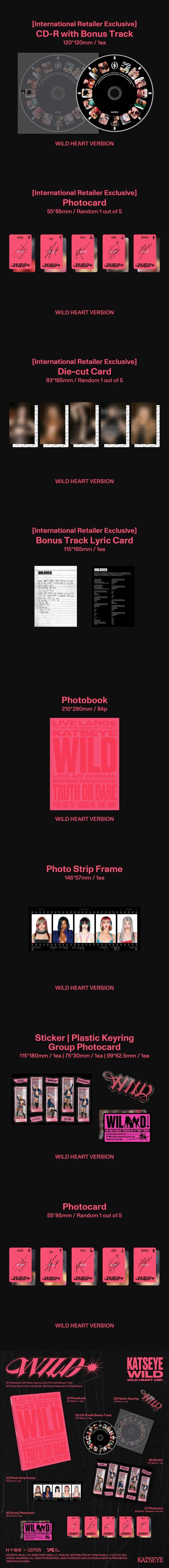 KATSEYE [WILD] (WILD HEART Ver.) (International Retailer Exclusive)