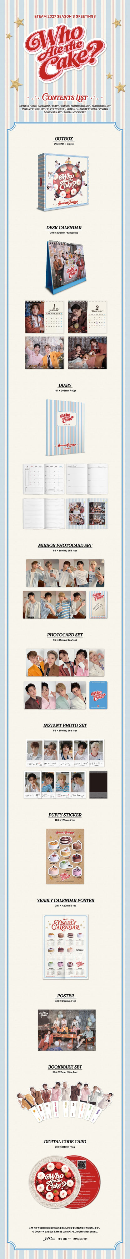 (PRE-ORDER) &TEAM 2027 SEASON'S GREETINGS [WHO ATE THE CAKE?]