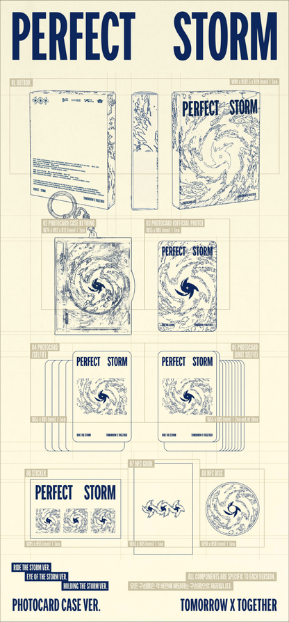 (PRE-ORDER) TOMORROW X TOGETHER [PERFECT STORM] (Photocard Case Ver.) (WEVERSE GIFT)