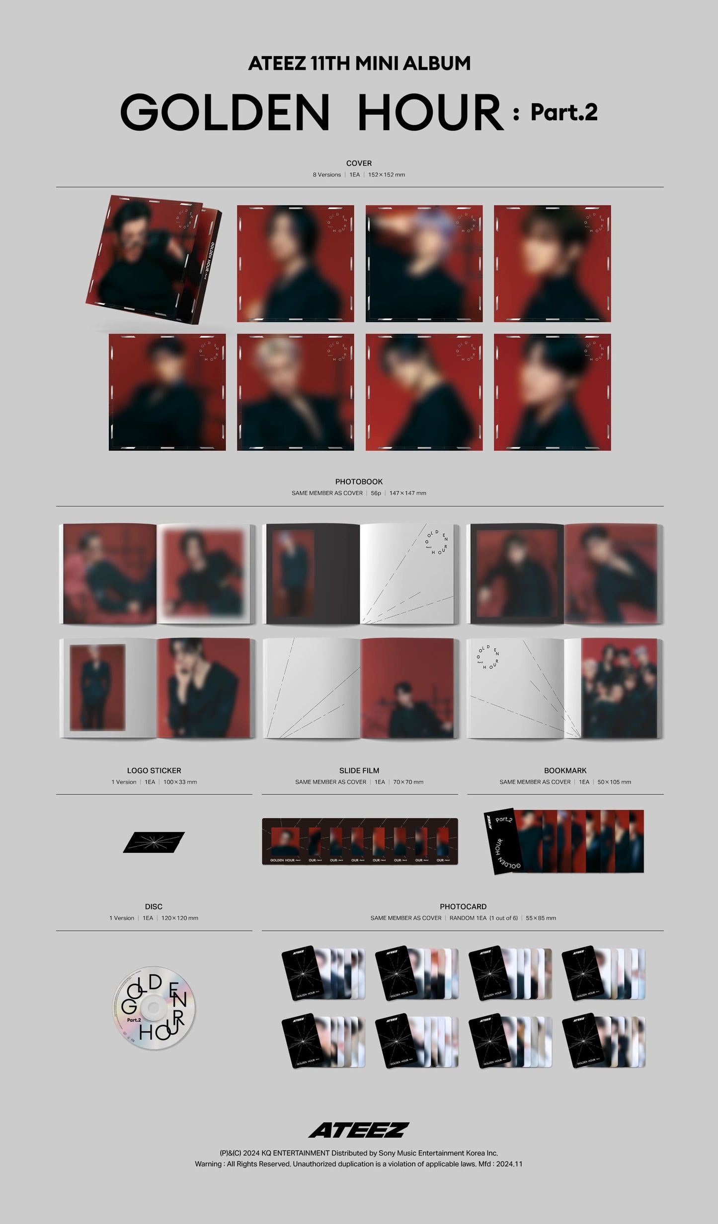 ATEEZ [GOLDEN HOUR : Part.2] (Digipack ver.)