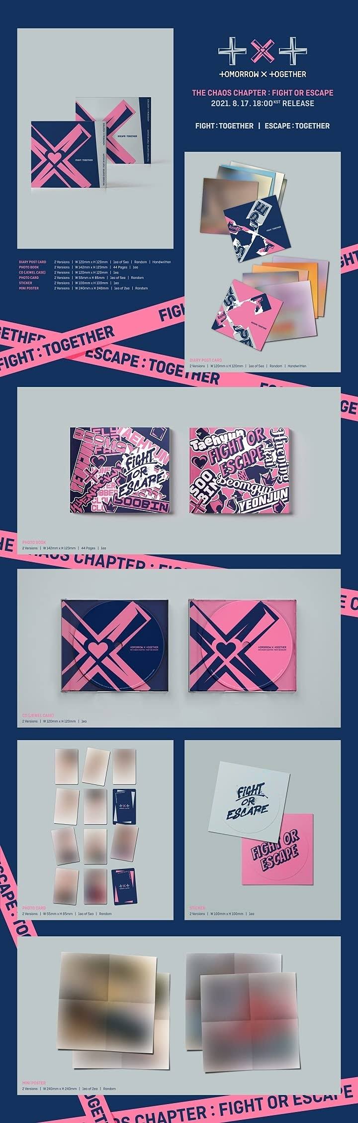 TXT [The Chaos Chapter: Fight or Escape] (Jewel Case)